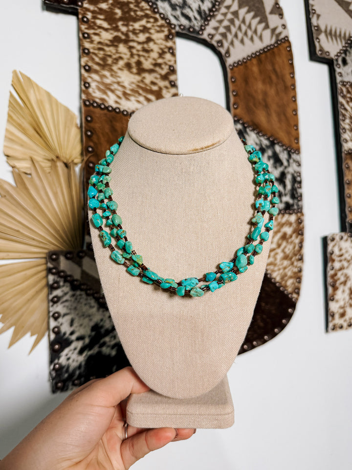 Turquoise and Shell Necklace