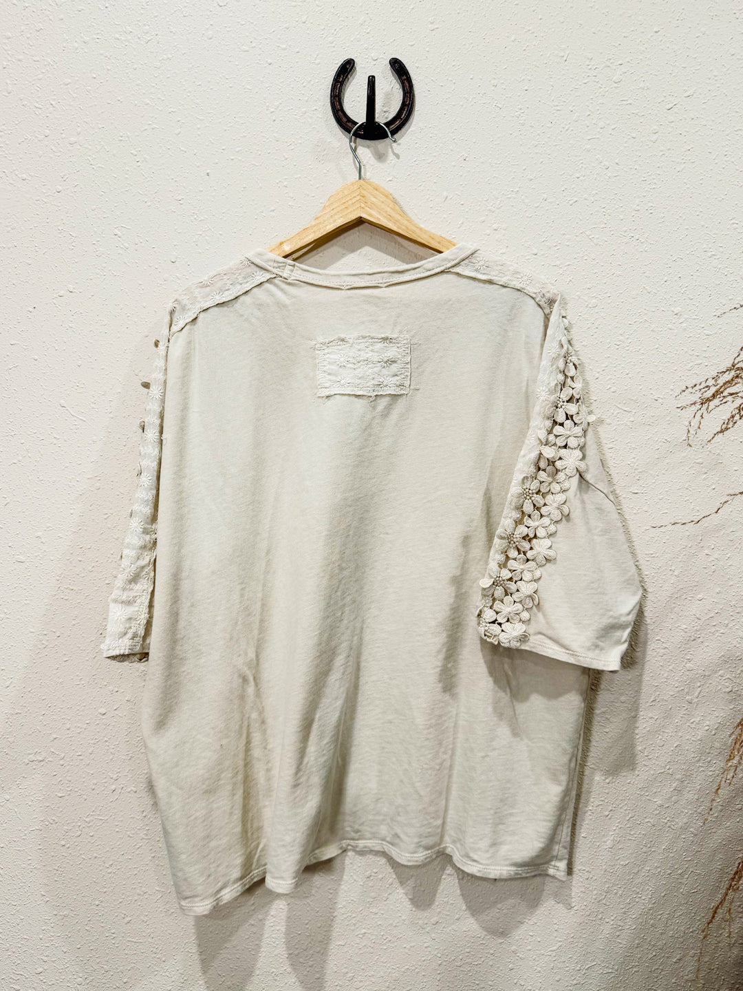 In the Garden Top: Ivory