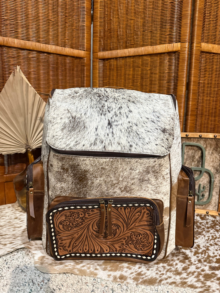 Evangeline Cowhide Backpack #96