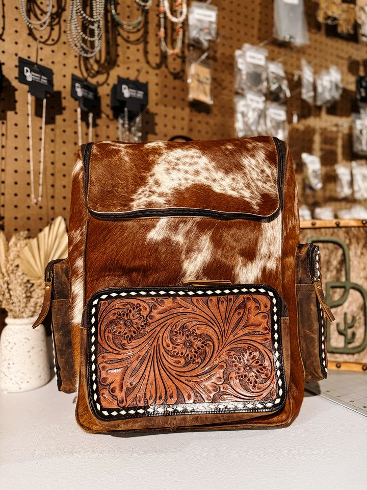 Evangeline Cowhide Backpack #39