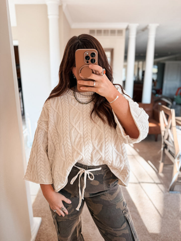 POL Cozy Cable Sweater