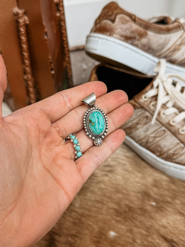 Sonoran Gold Turquoise Pendant