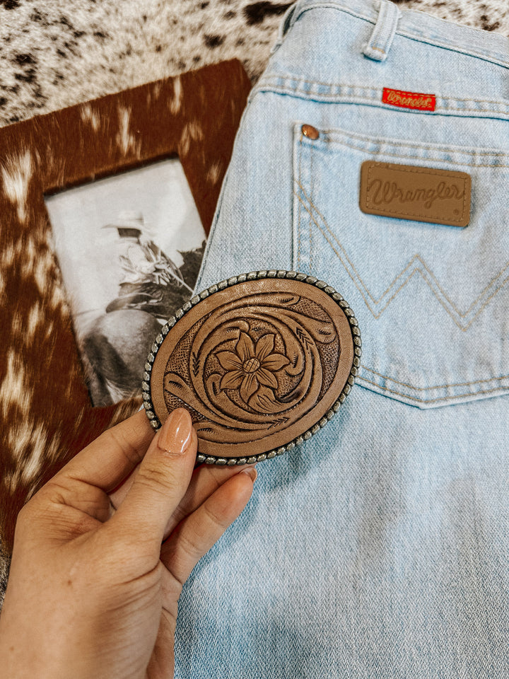 Oval Hoss Belt Buckle