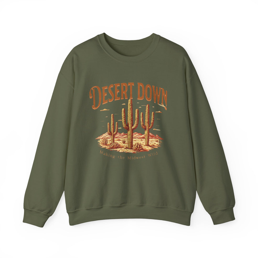 Desert Down Scene Crewneck Sweatshirt