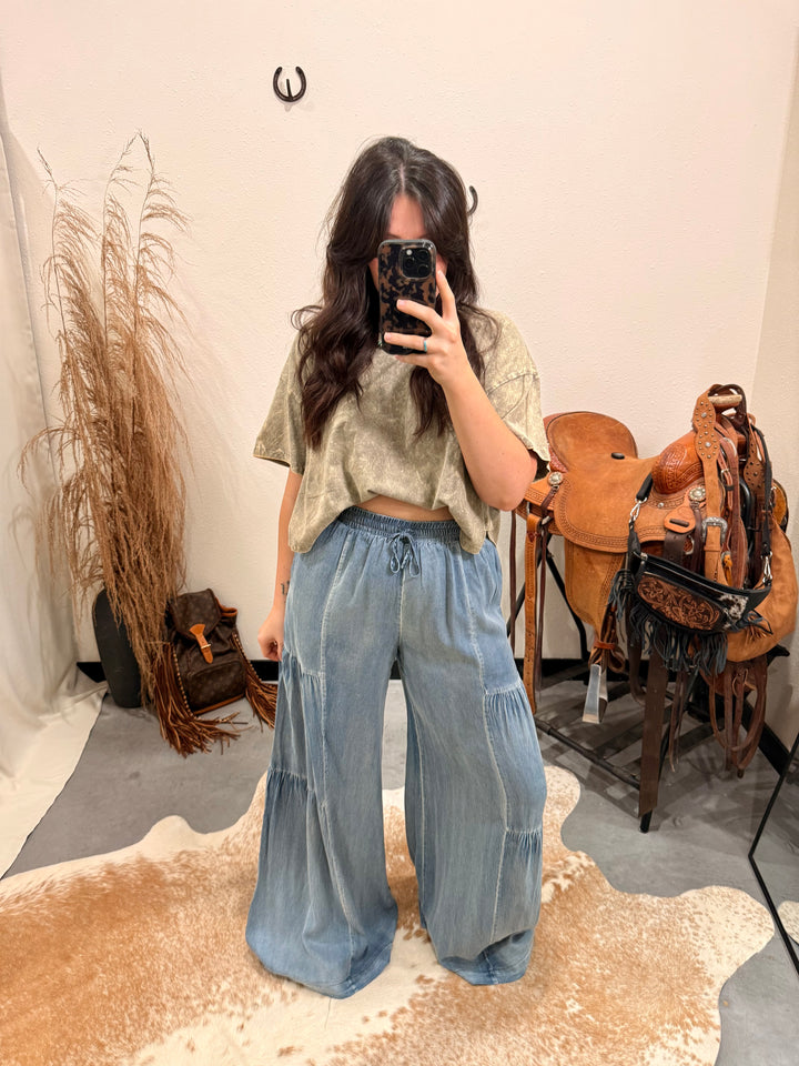 On the Road Again Tiered Pant