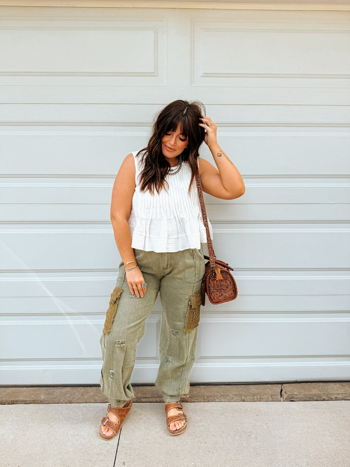Pricilla Pintuck Top