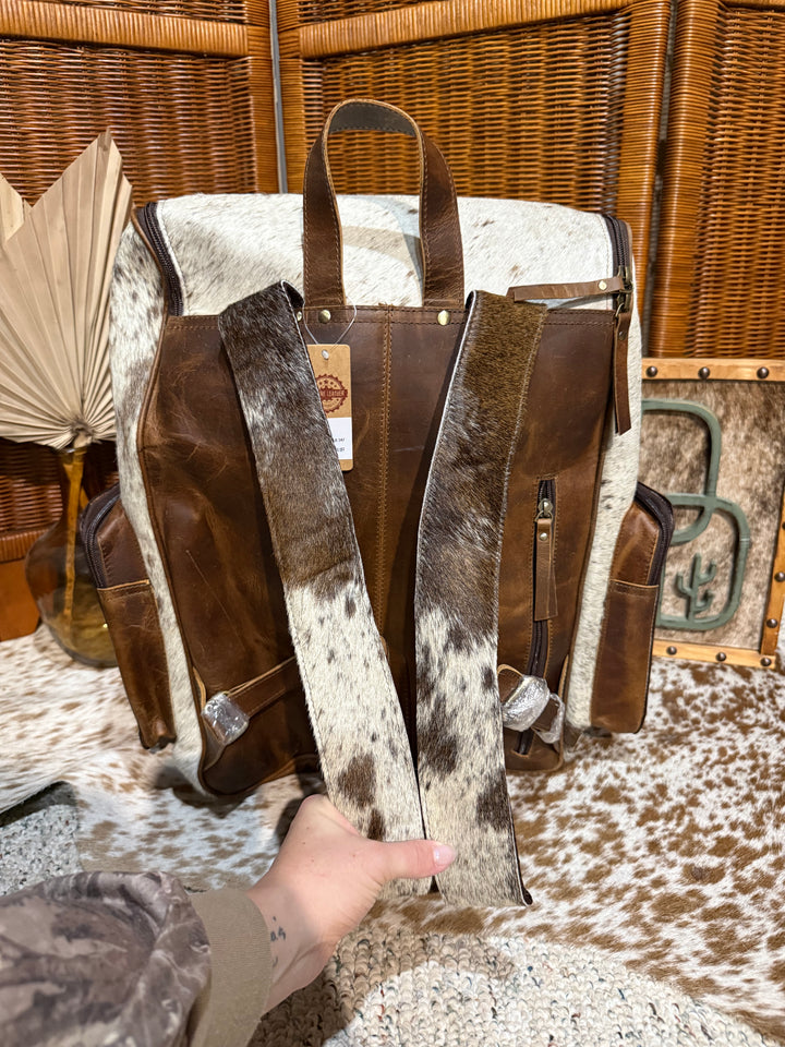 Evangeline Cowhide Backpack #80