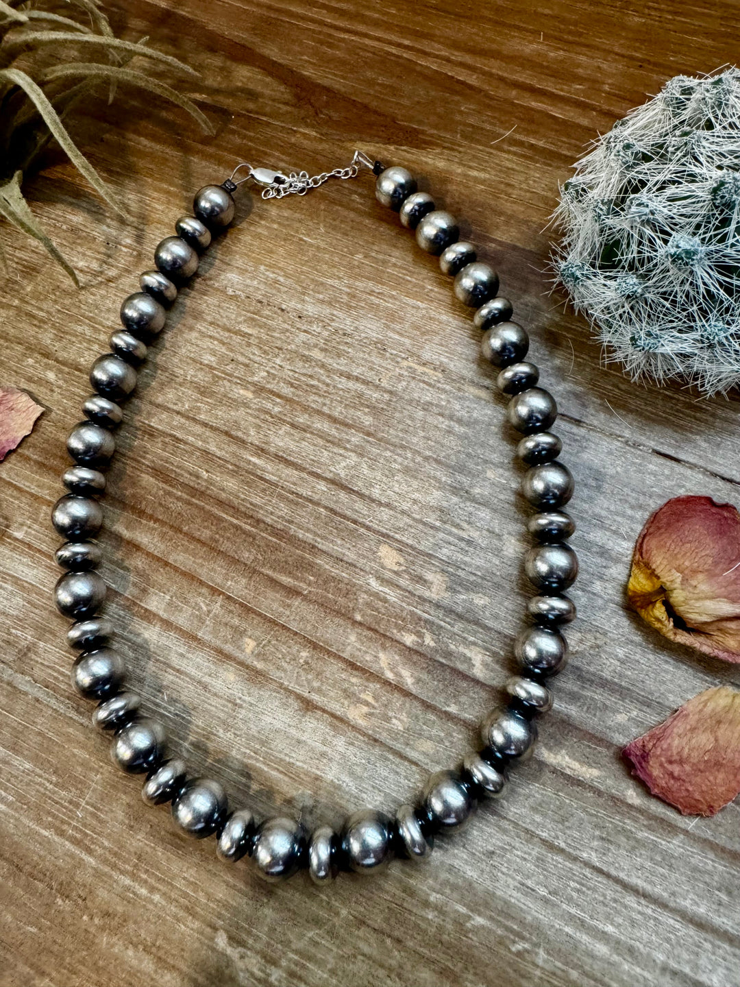 Sterling Silver Pearl Choker - 10mm - 14”