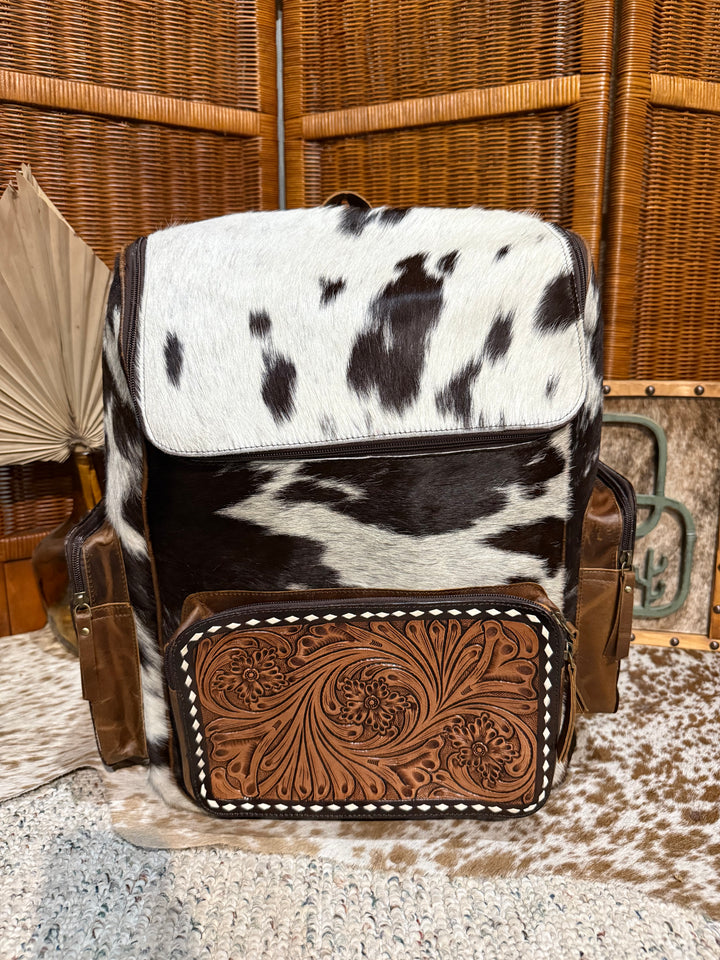 Evangeline Cowhide Backpack #93