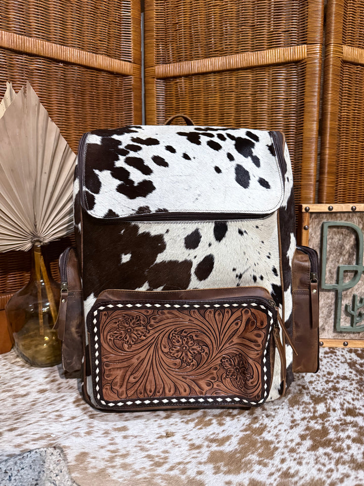 Evangeline Cowhide Backpack #97