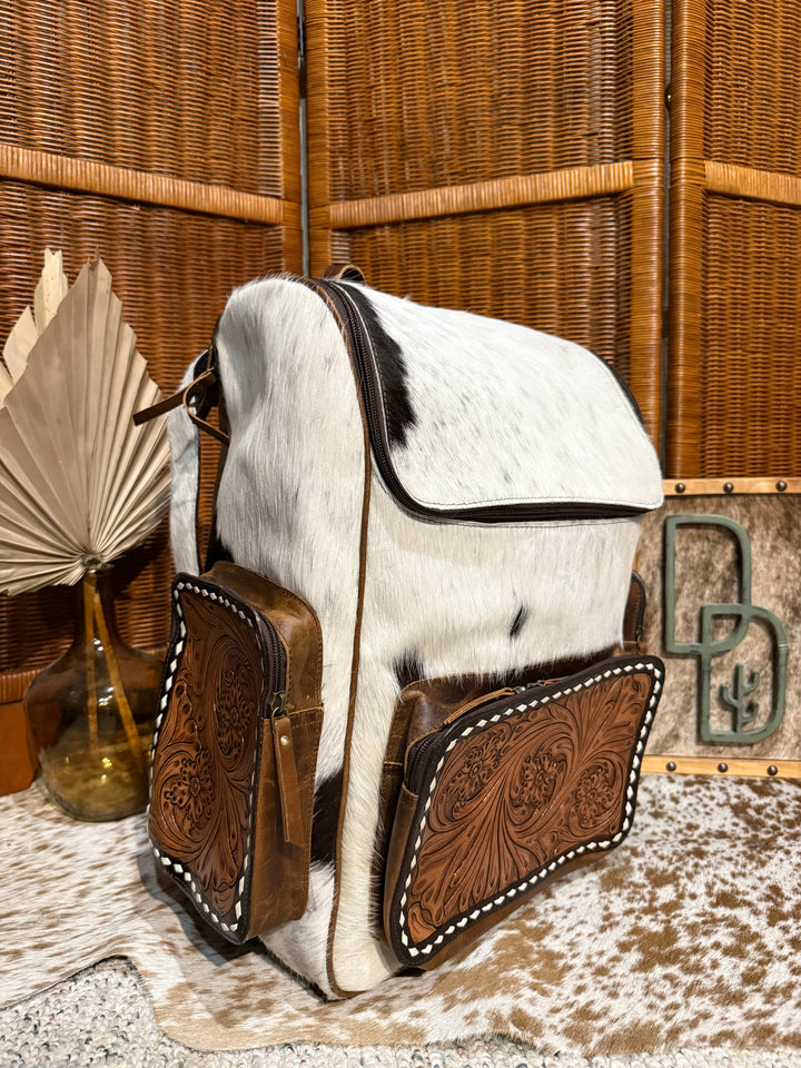 Evangeline Cowhide Backpack #90