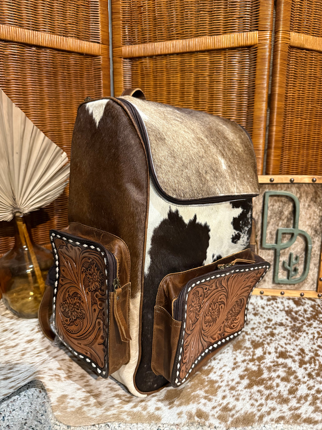 Evangeline Cowhide Backpack #94