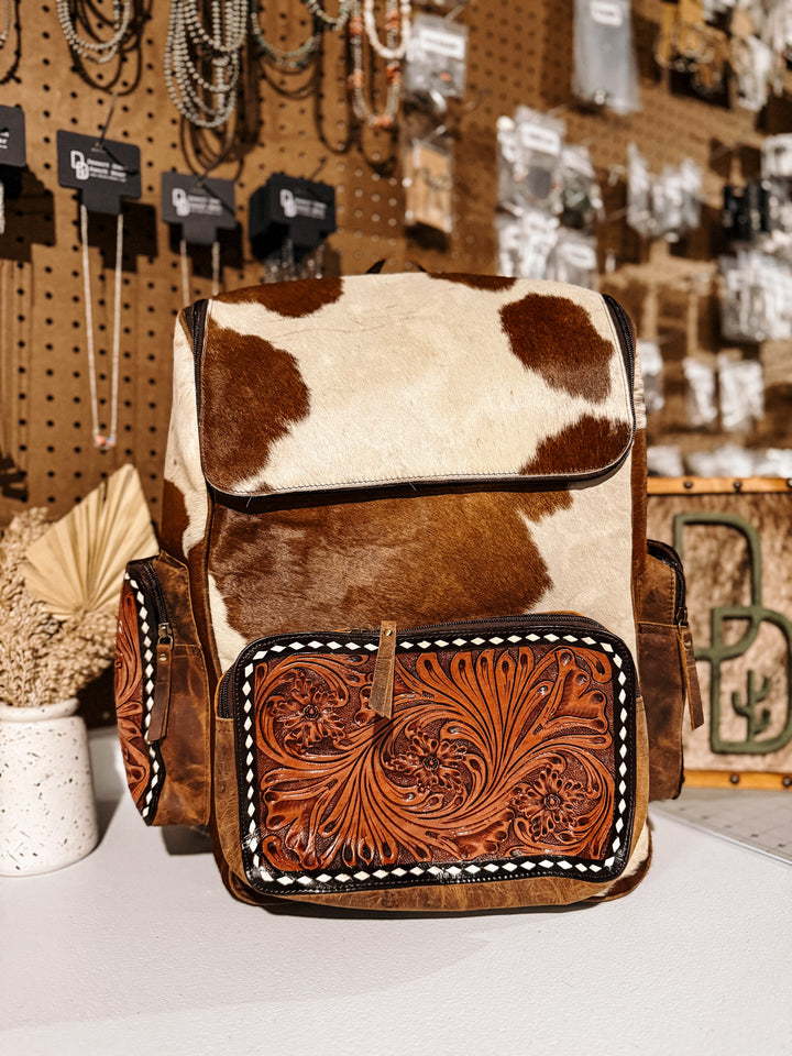 Evangeline Cowhide Backpack #28