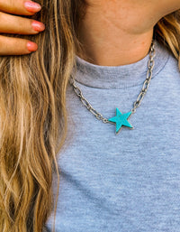 Seeing Stars Turquoise Necklace