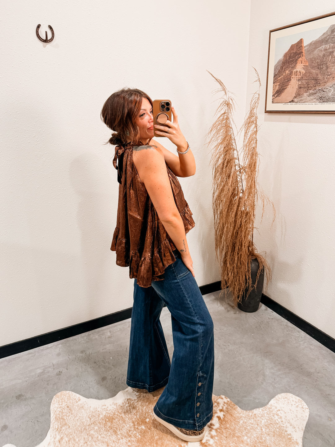 The Bronze Halter Top