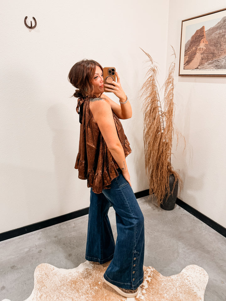 The Bronze Halter Top