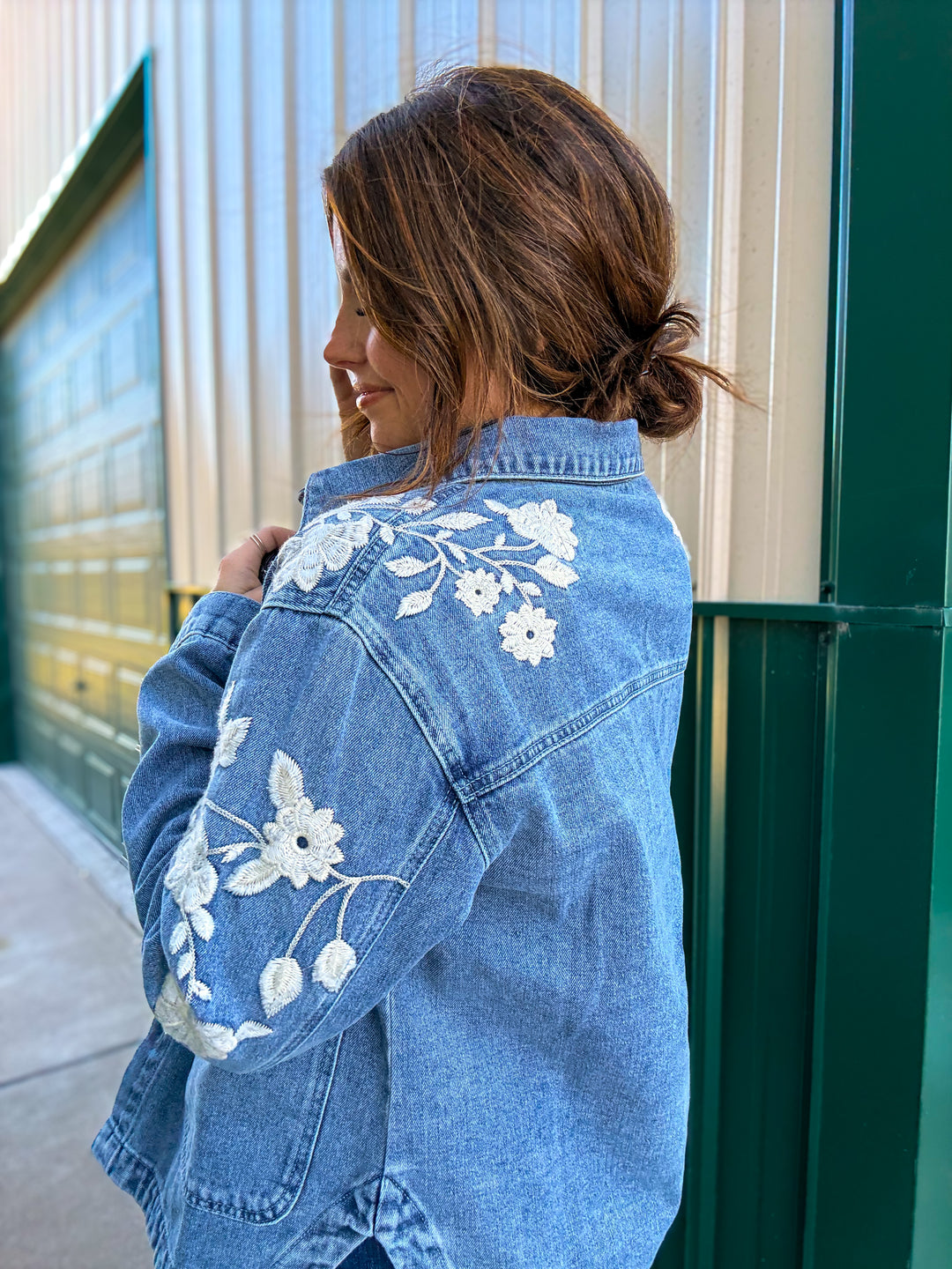 Mima Made Floral Denim Jacket