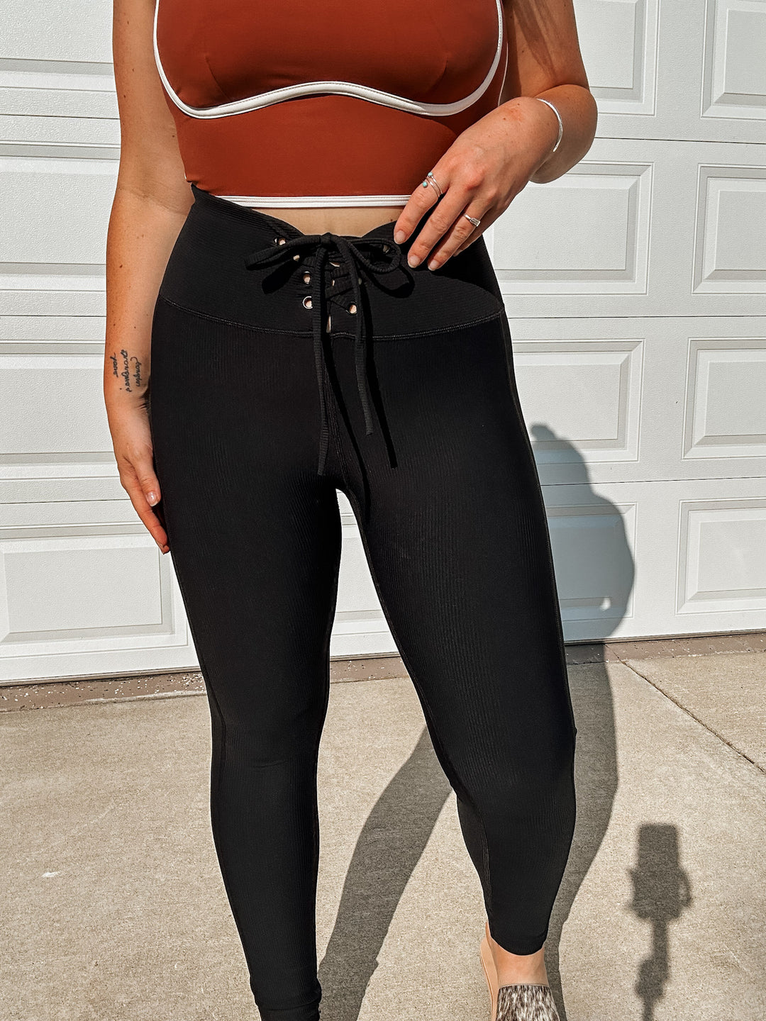 Lace Up Leggings