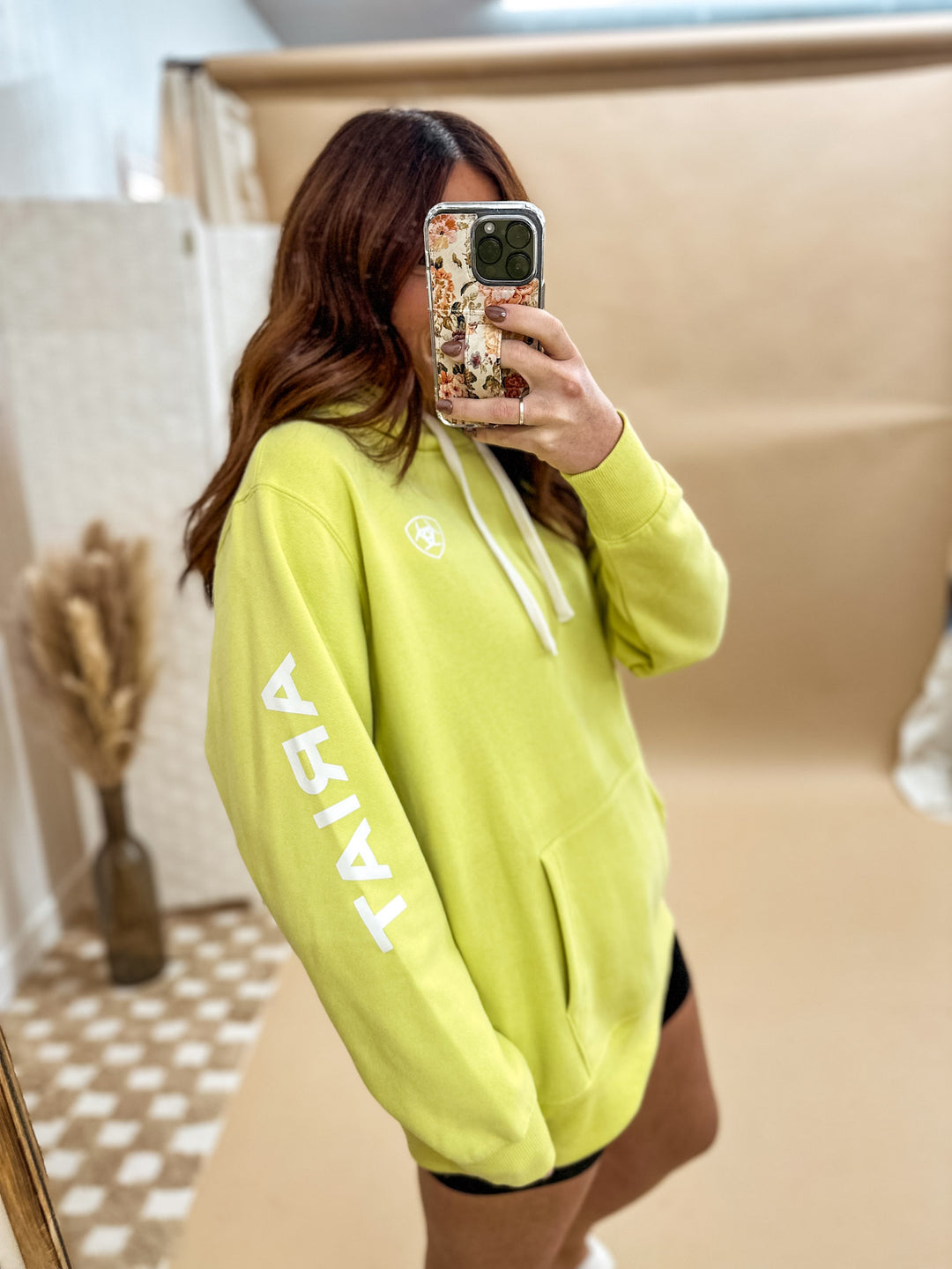 Ariat: Ariat Logo Hoodie: Celery Green