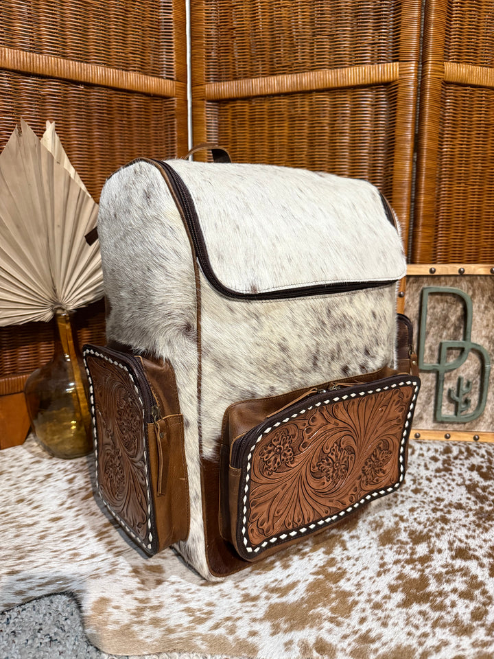 Evangeline Cowhide Backpack #58