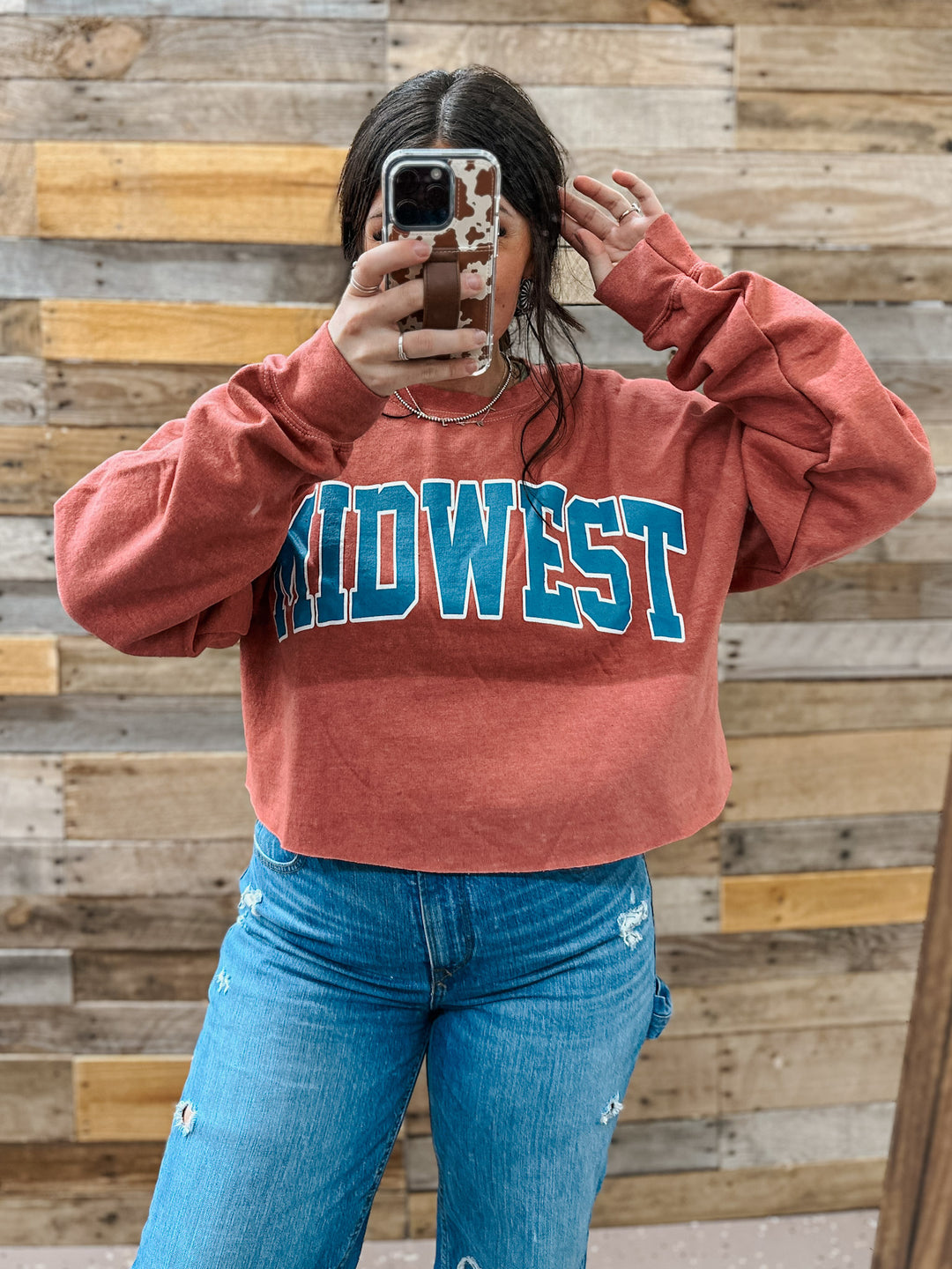 Midwest Cropped Crewneck