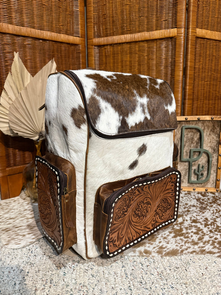 Evangeline Cowhide Backpack #76