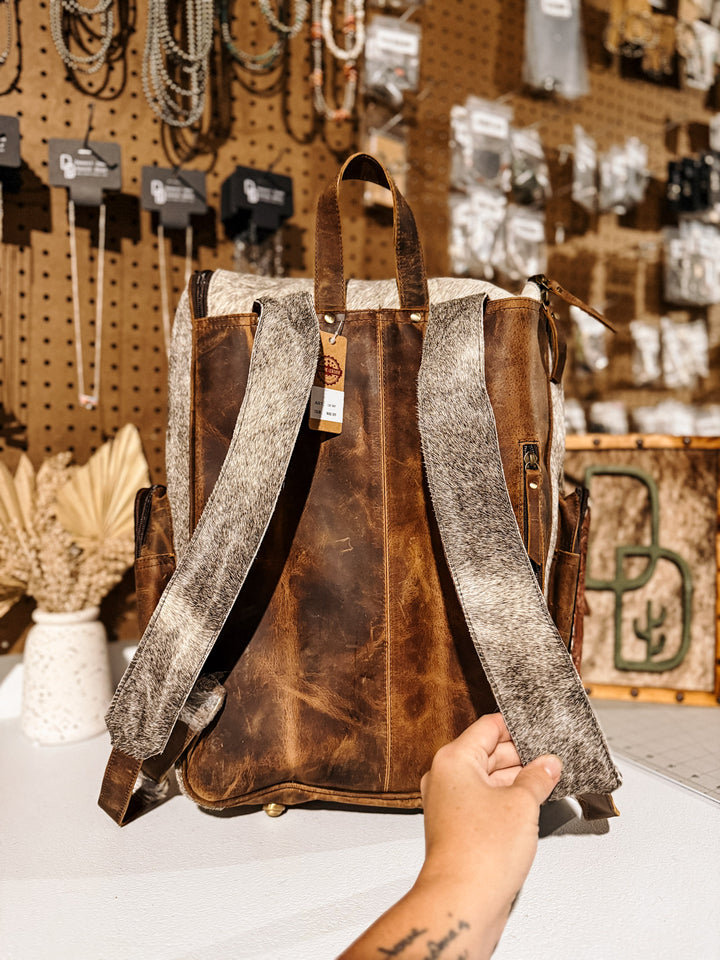 Evangeline Cowhide Backpack #42