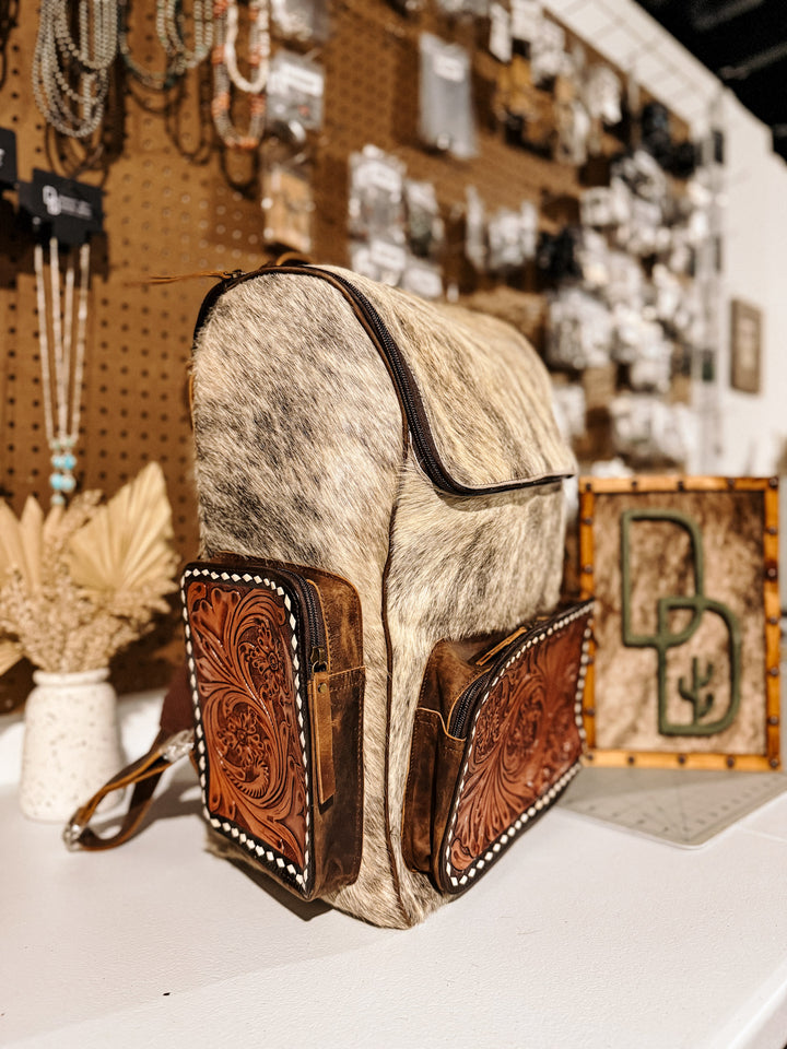 Evangeline Cowhide Backpack #8