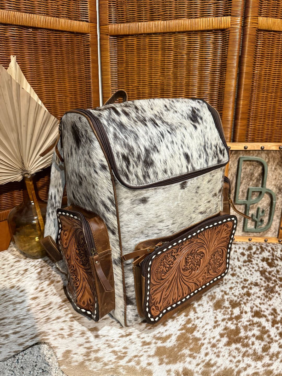 Evangeline Cowhide Backpack #66