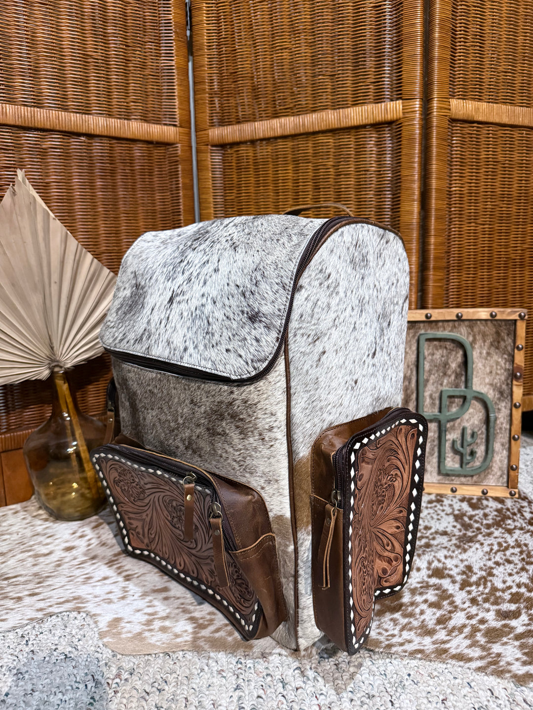 Evangeline Cowhide Backpack #96