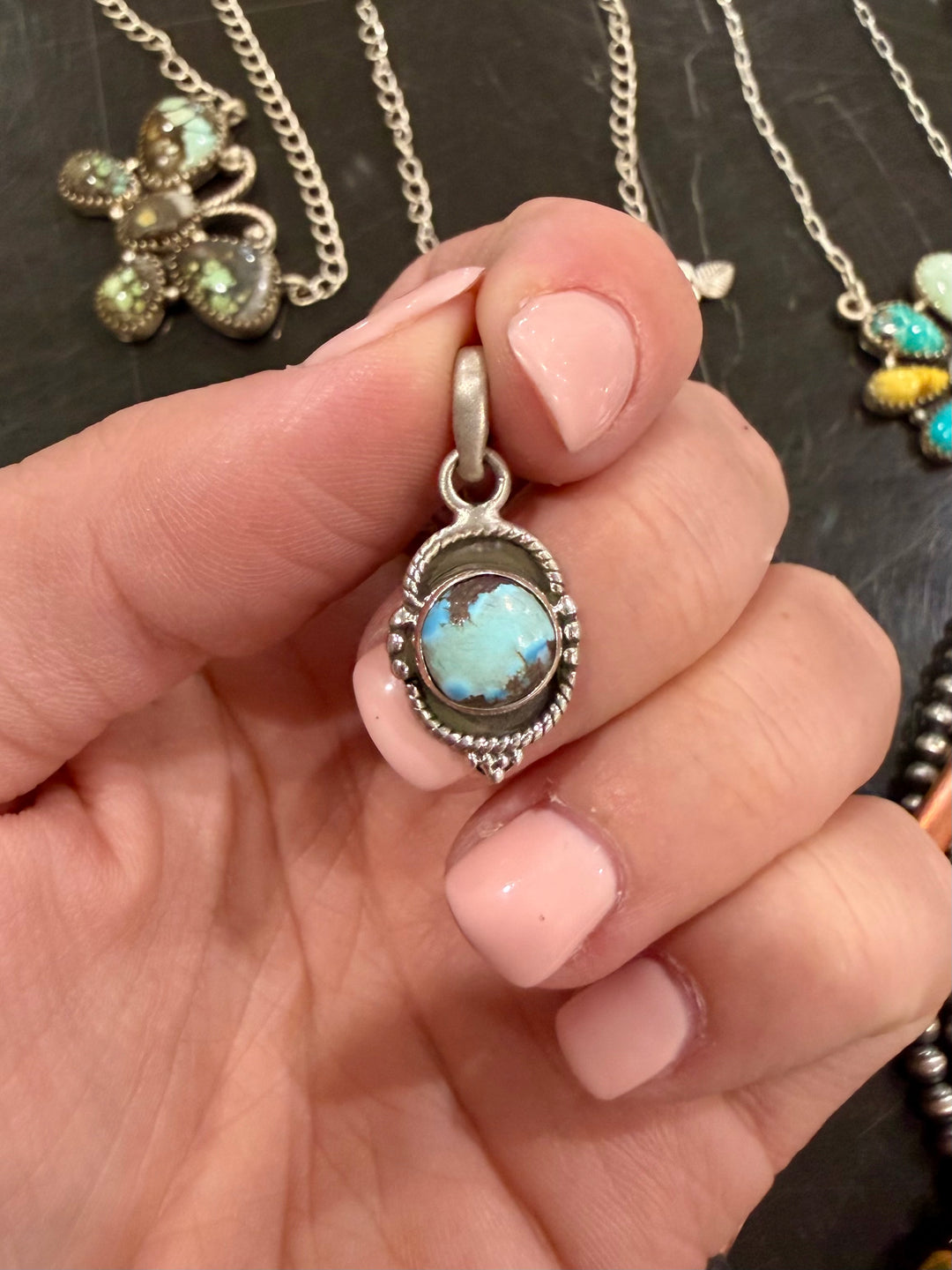 Turquoise Dainty Pendant #5