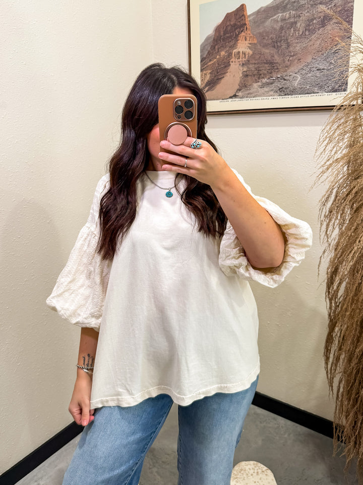 Floral Puff Sleeve Blouse
