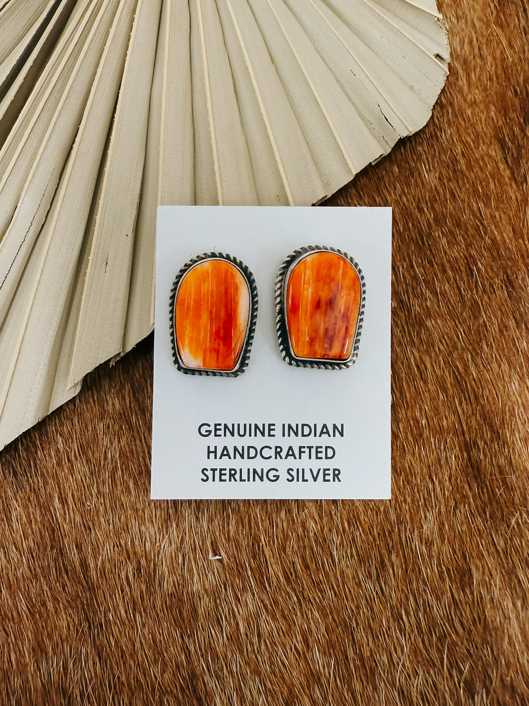 Spiny Oyster Post Earrings #1