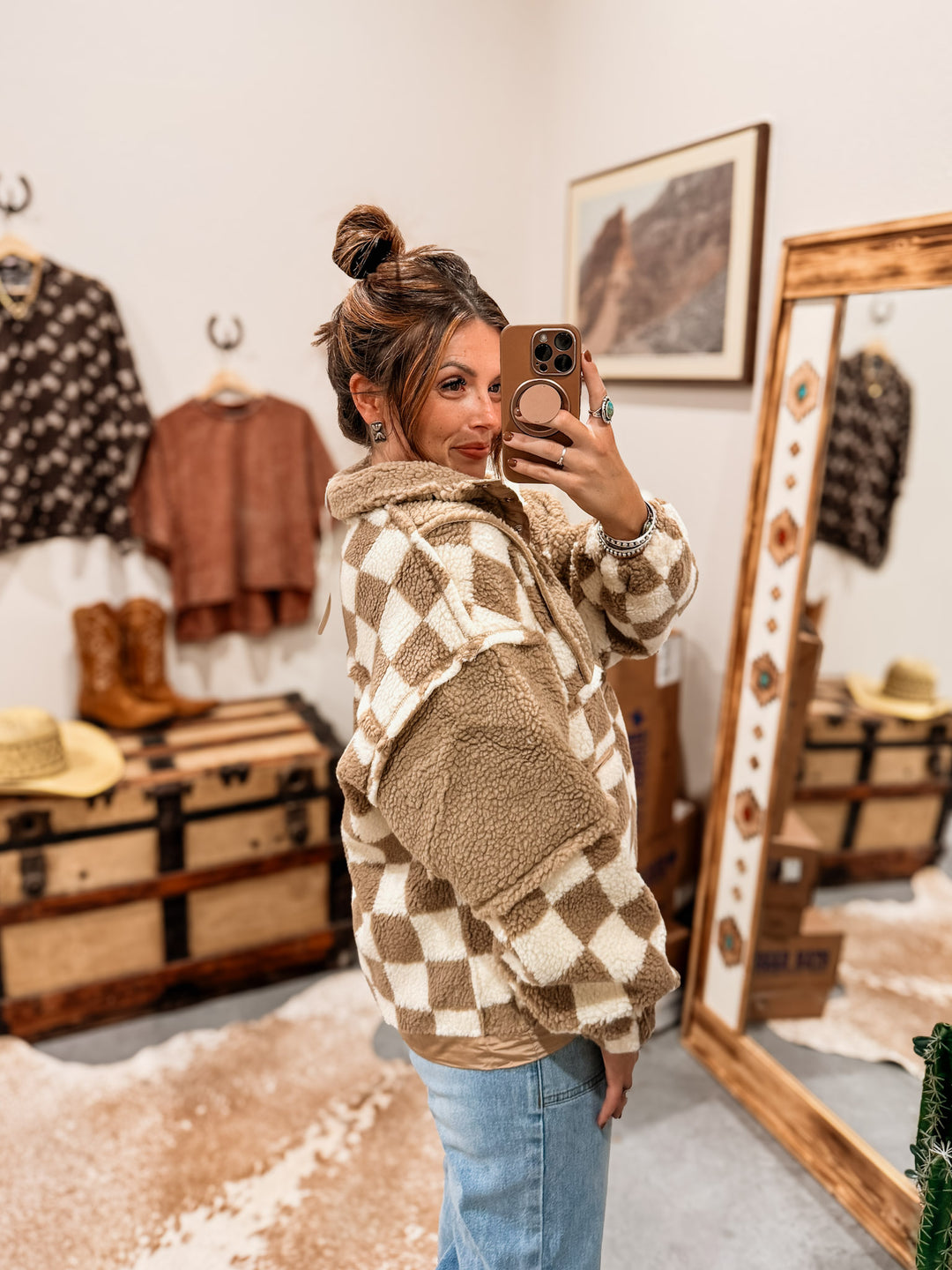 Checked In Pullover