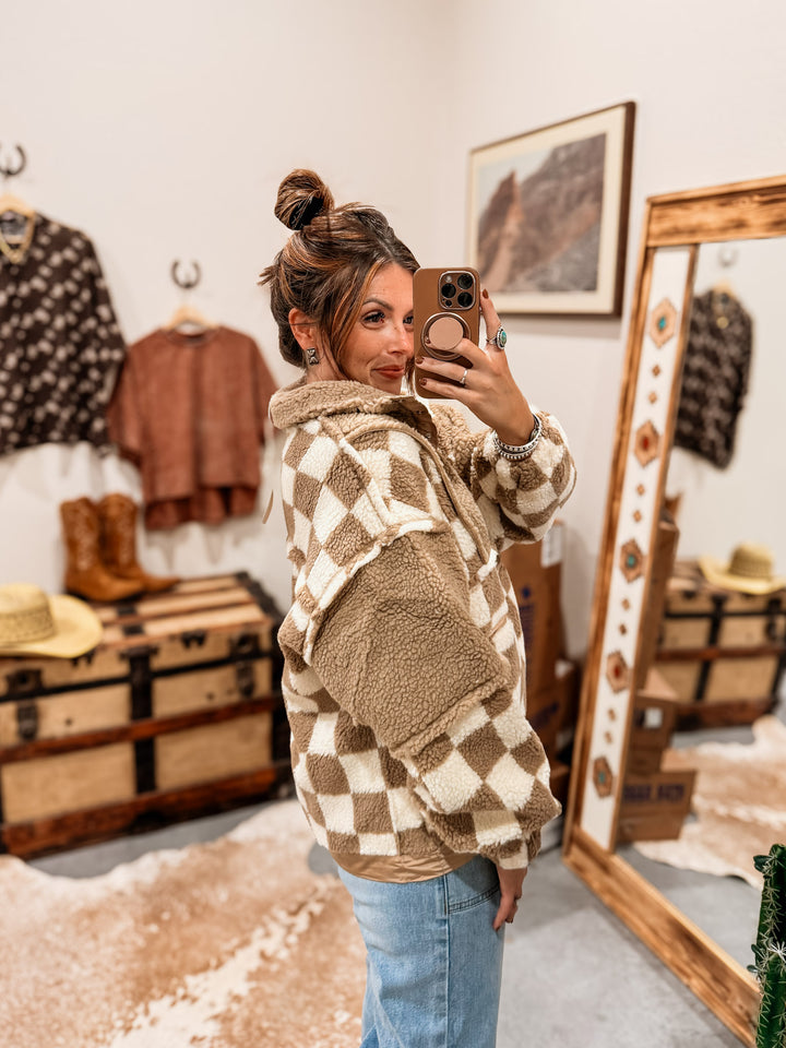 Checked In Pullover