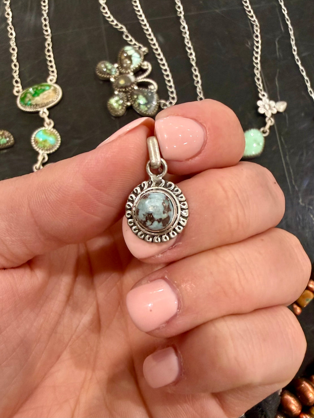 Turquoise Dainty Pendant #2