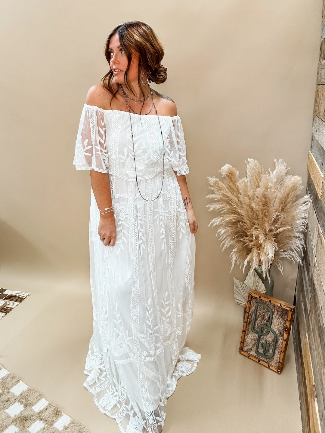 Bohemian White Maxi Dress