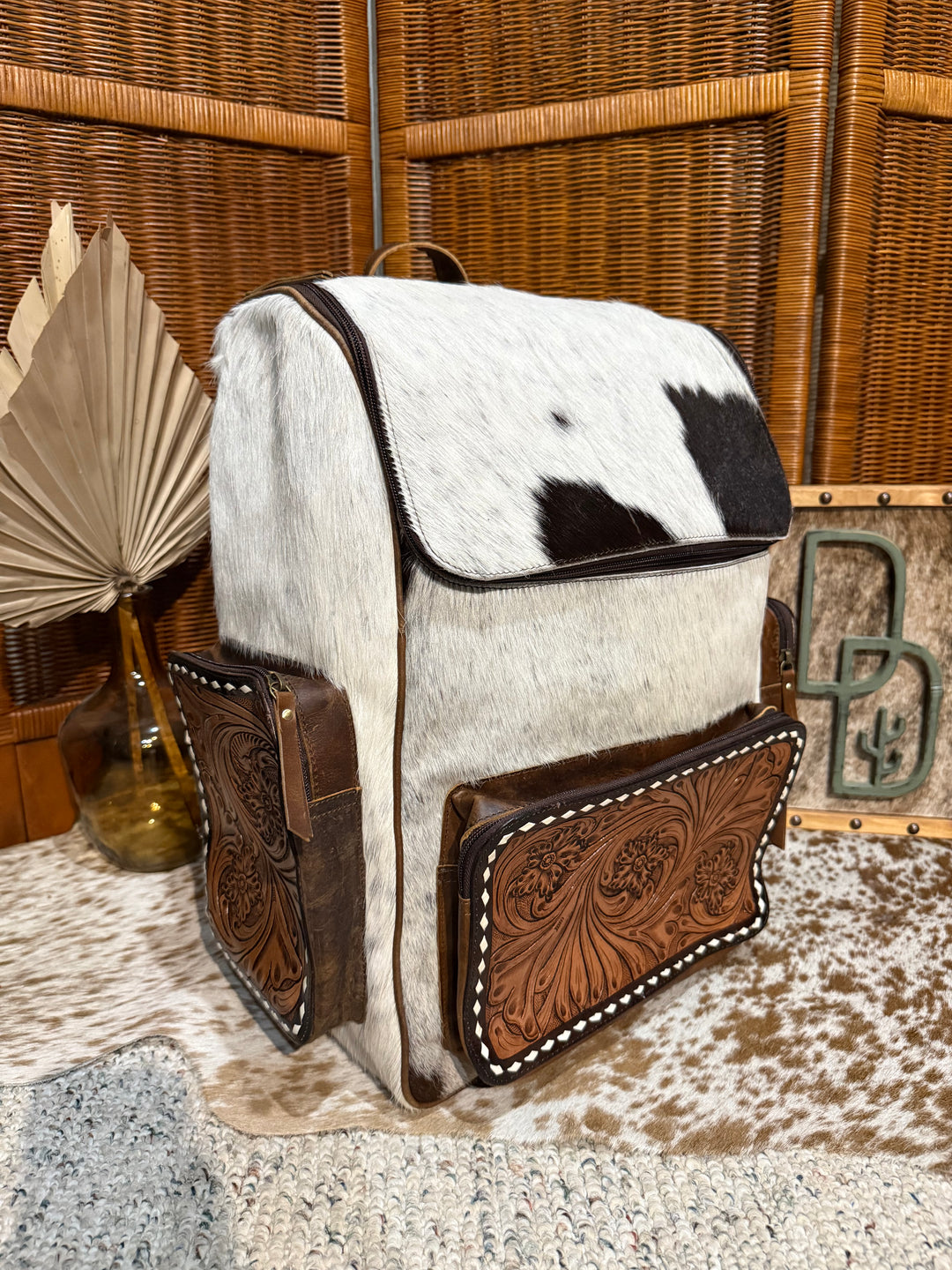 Evangeline Cowhide Backpack #91