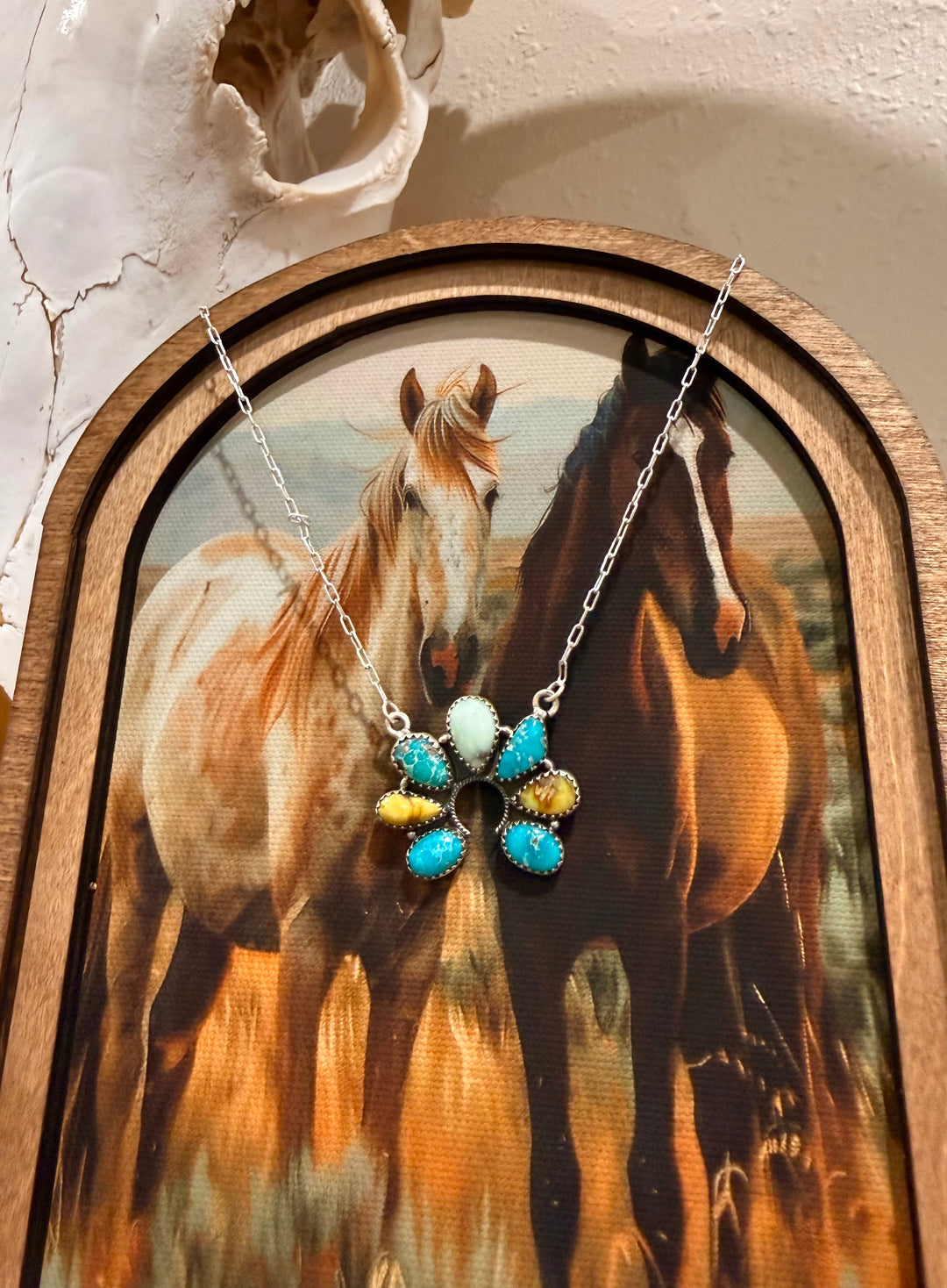 Dynasty Squash Turquoise Necklace