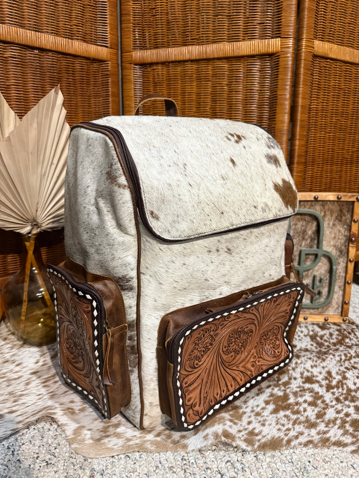 Evangeline Cowhide Backpack #80