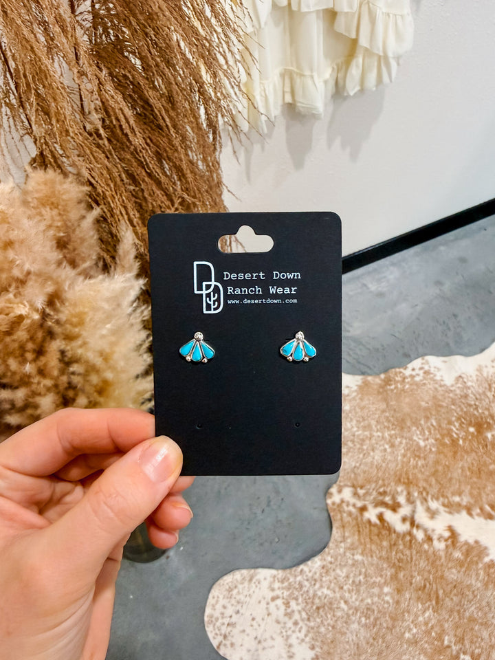 Fan of Turquoise Earrings