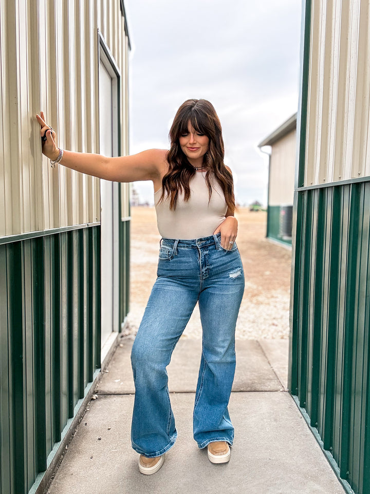 Artemis Vintage: Tummy Control Palazzo Jean *SIGNATURE*