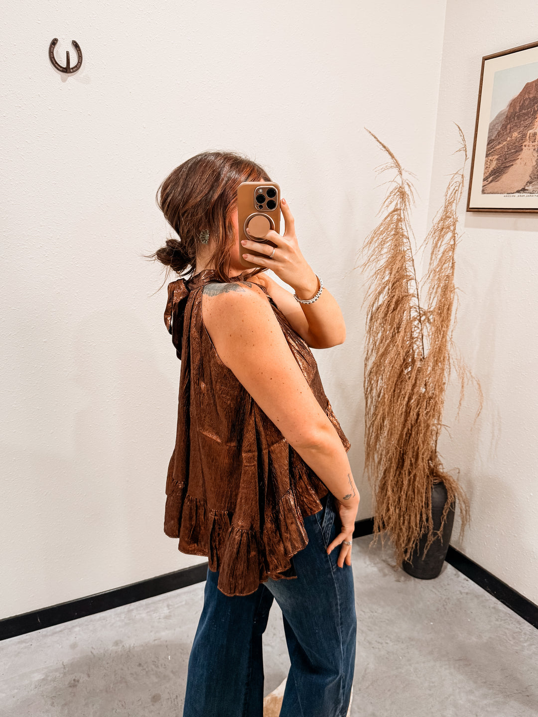 The Bronze Halter Top