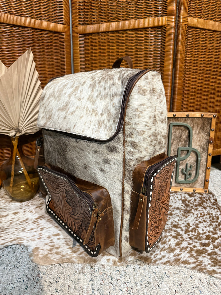 Evangeline Cowhide Backpack #81