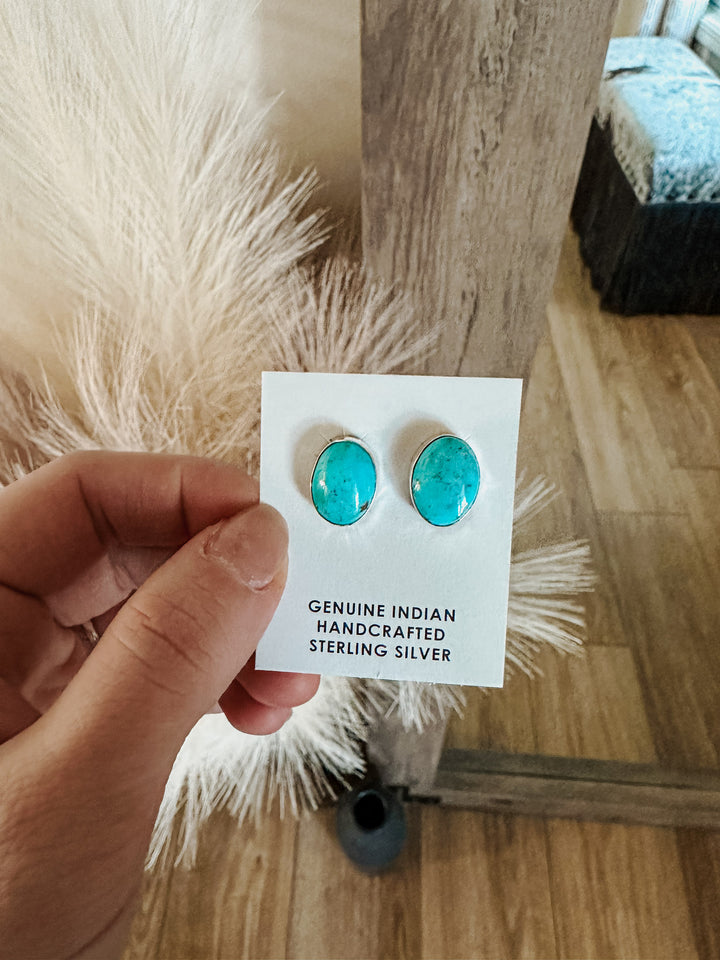 Blue Bird Turquoise Earrings #2