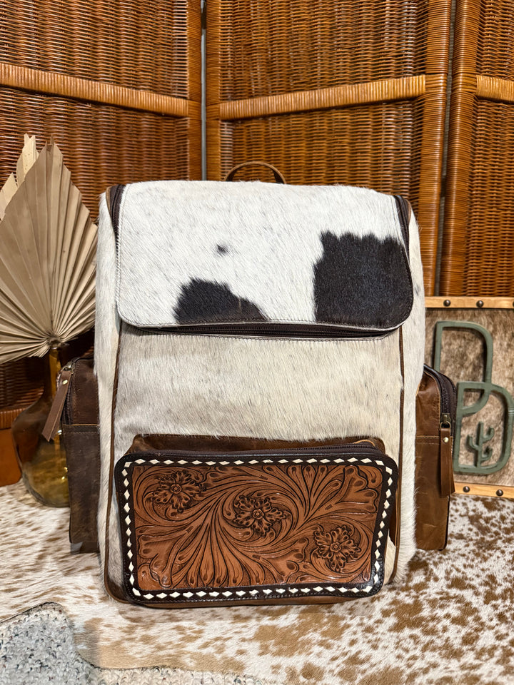 Evangeline Cowhide Backpack #91
