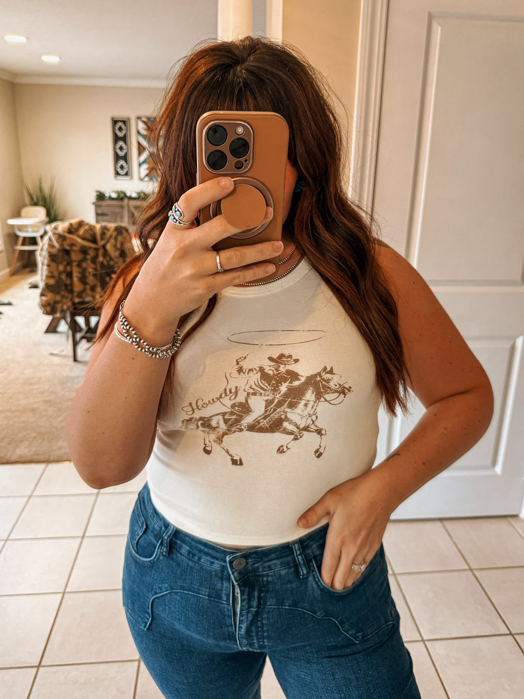 Yee Haw Cropped Tank