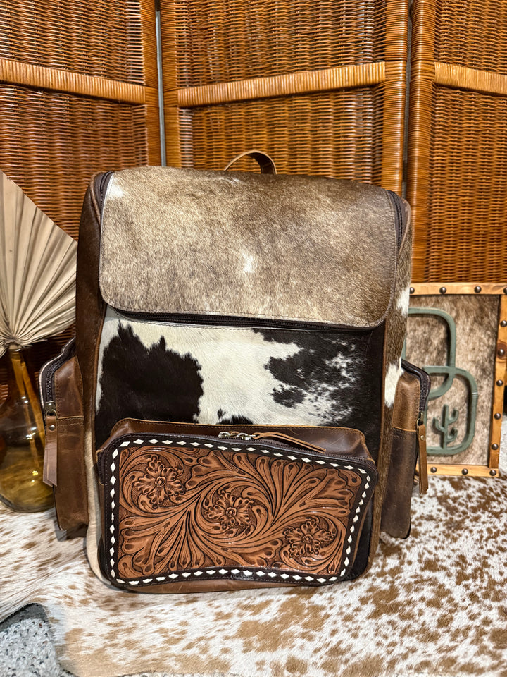Evangeline Cowhide Backpack #94