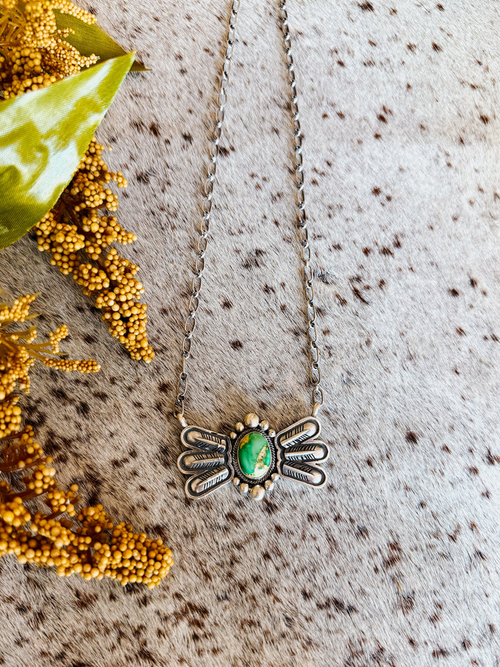 Sonoran Turquoise Wing Necklace #5