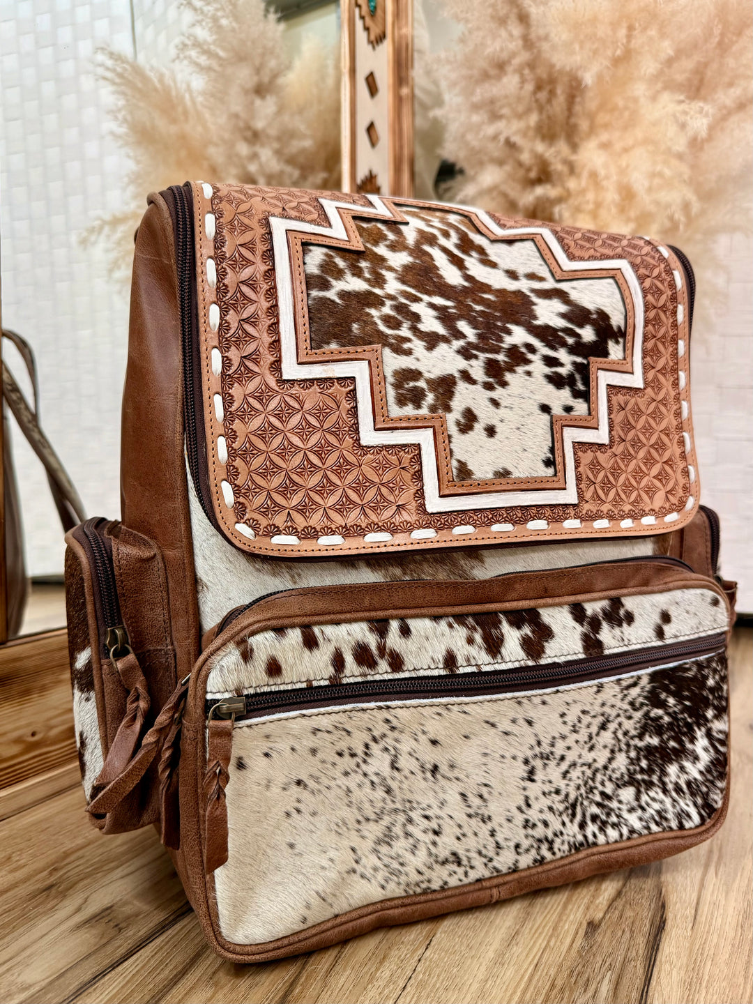 Aztec Cowhide Backpack  